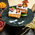 Green Marble Cake Stand with Mother of Pearl Inlay
